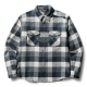 FLANNEL DOUBLE CLOSURE SHIRT(CLUCT:)